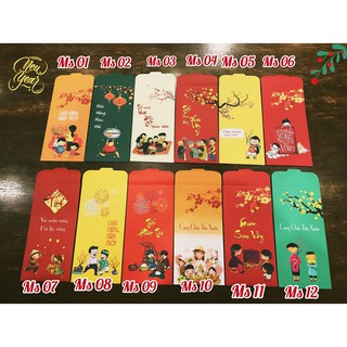 Set 30 Bao Lì Xì Tết Cao Cấp,Giấy Đẹp-Thiết Kế Độc Quyền, Ý Nghĩa