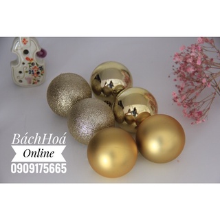 [Set 6) Quả Châu 6cm trang trí Noel
