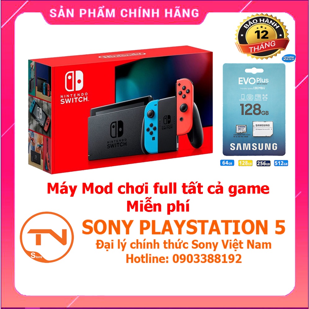 Máy Nintendo Switch V2 mod chip HFWFLY V6 mới nhất chép FULL GAME miễn phí - Bảo hành 12 tháng