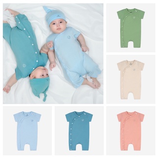 BB012.01 Body cài chéo ngắn tay cho bé sơ sinh Bambus Bubaby - Bu Bình Dương - MEBISTORE