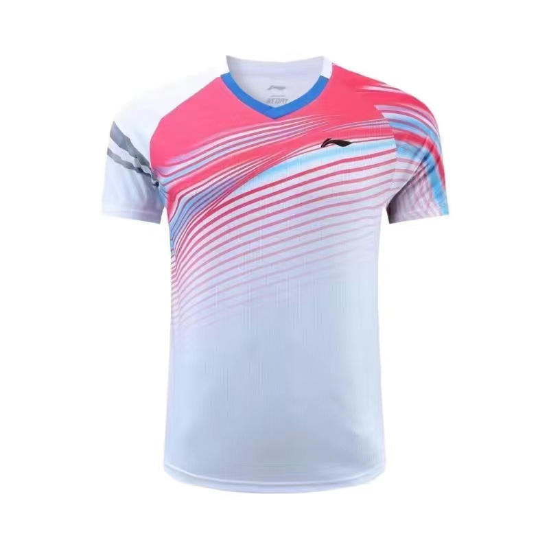Li Ning Áo Thun Thể Thao Cầu Lông Ngắn Tay Nhanh Khô Chuyên Nghiệp Cho Nam Và Nữ