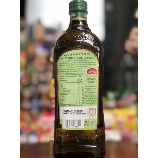 [Freeship] Dầu Oliu Nguyên Chất Cao Cấp Kojin Dầu ô liu được chiết xuất từ quả oliu tươi Pomance Olive Oil 1L Hàng Mới