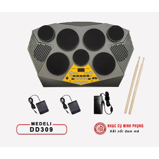 Trống điện tử Medeli DD309  pads có chế độ cảm biến lực