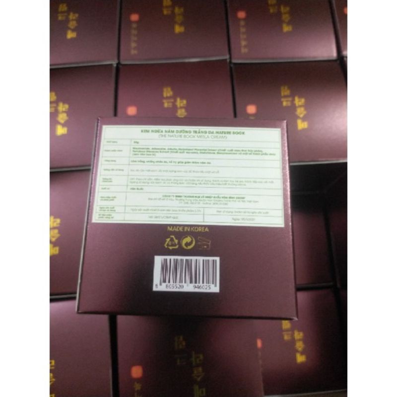 Kem dưỡng trắng da ngừaa nám ,tàn nhang The Nature Book Mesla Cream 50g