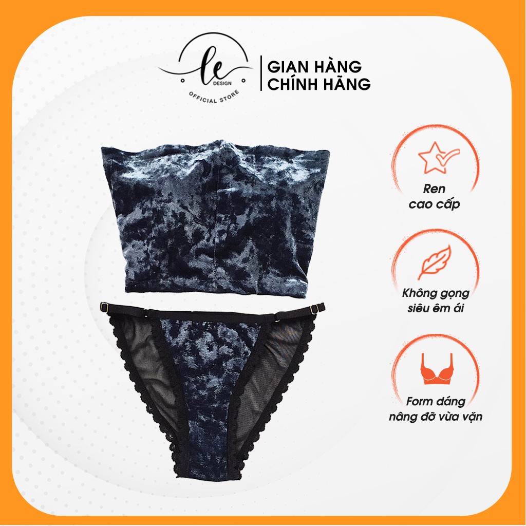 Áo Quây Ngực Nữ Croptop LE.DESIGN Thiết Kế Áo Lót Ống Quây Ngang Không Dây Không Gọng Chất Nhung Cao Cấp A511