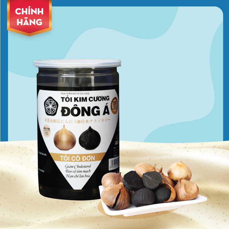Tỏi đen Kim Cương Đông Á hộp 300g - Lên men theo công nghệ Nhật Bản - Kiểm nghiệm chất lượng bởi Bộ Y Tế, Intertek