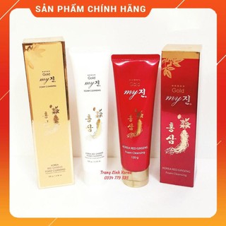 Sữa Rửa Mặt Hồng Sâm My Gold Hàn Quốc, Hộp 120g