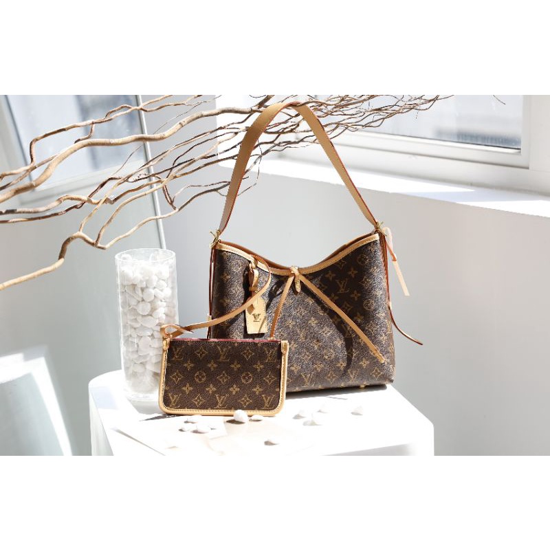 Túi xách nữ LV Carryal sz30cm da thật mềm dày dặn kèm1 ví nhỏ cực đẹp