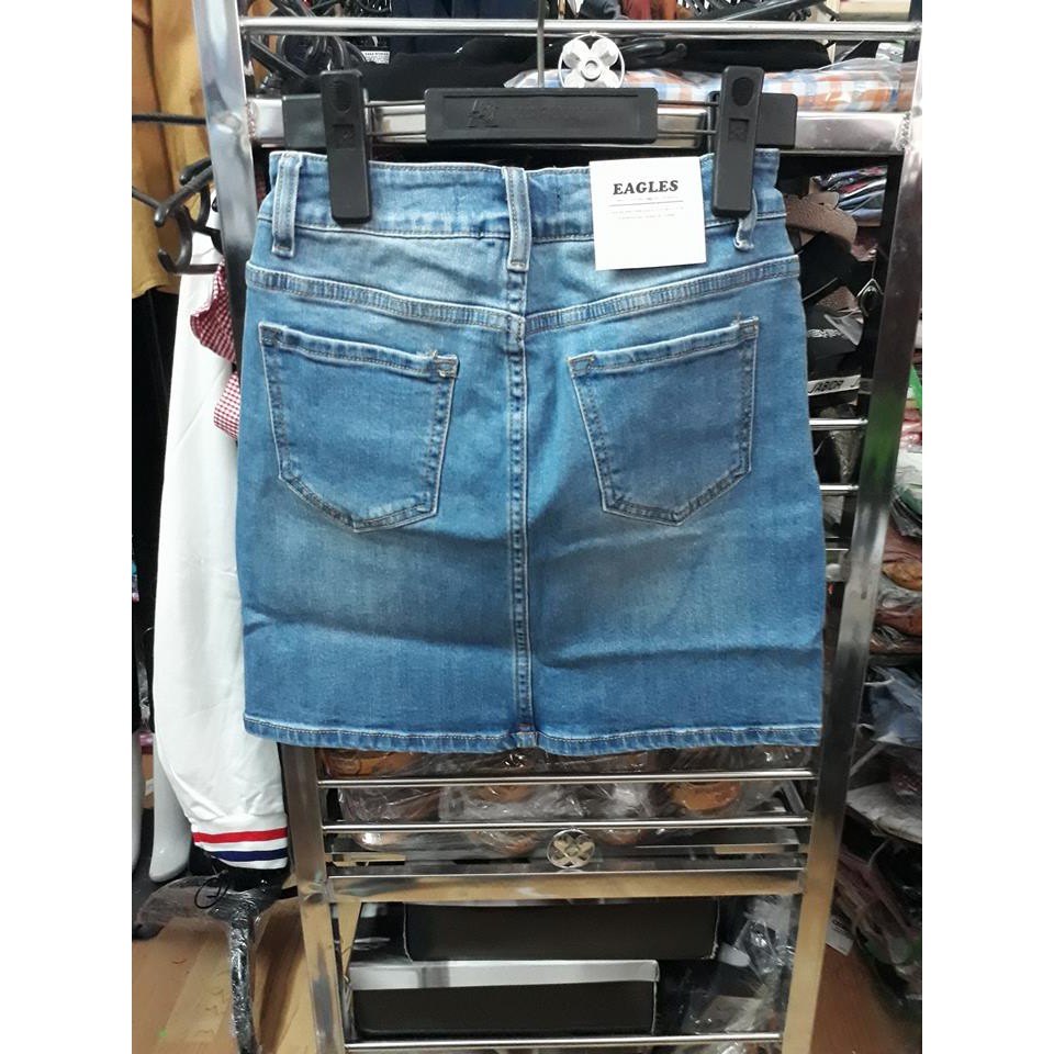Chân Váy jean trơn cơ bản - 08eagles | BigBuy360 - bigbuy360.vn