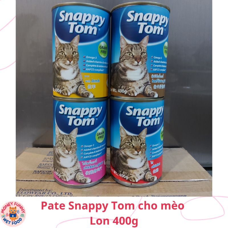 Pate Snappy Tom cho mèo lớn và mèo con