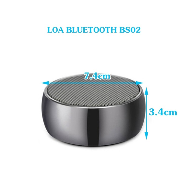 Loa nghe nhạc Bluetooth nhỏ gọn siêu bass, loa không dây, cắm thẻ nhớ phát nhạc mp3 KLH BS0