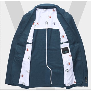 Áo khoác nhẹ kiểu vest màu xanh lá cây đậm trẻ trung dáng vừa cao cấp