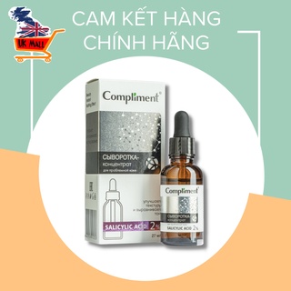 Serum Compliment 2% BHA làm sạch sâu, giảm mụn, se lỗ chân lông, kiềm dầu 27ml chp da dầu mụn - UKMALL