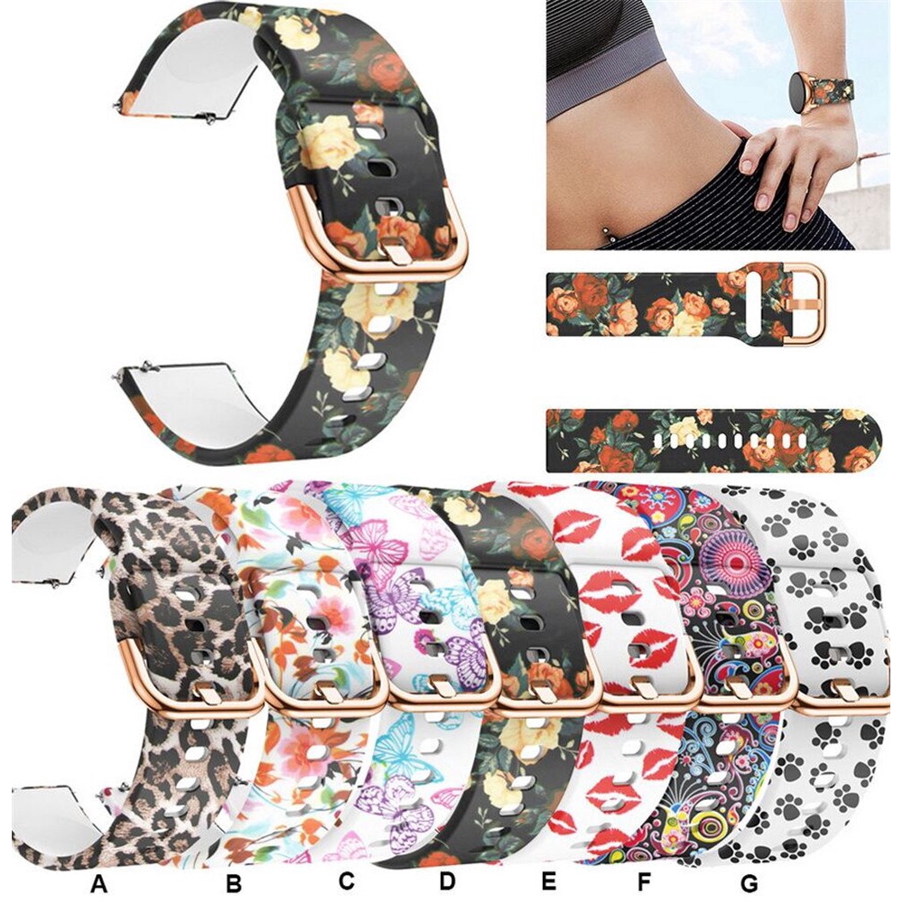 Dây đồng hồ bằng silicon 20mm cá tính dành cho Huami Amazfit GTS / Amazfit GTR 42MM / BIP lite / Samsung Galaxy 42MM