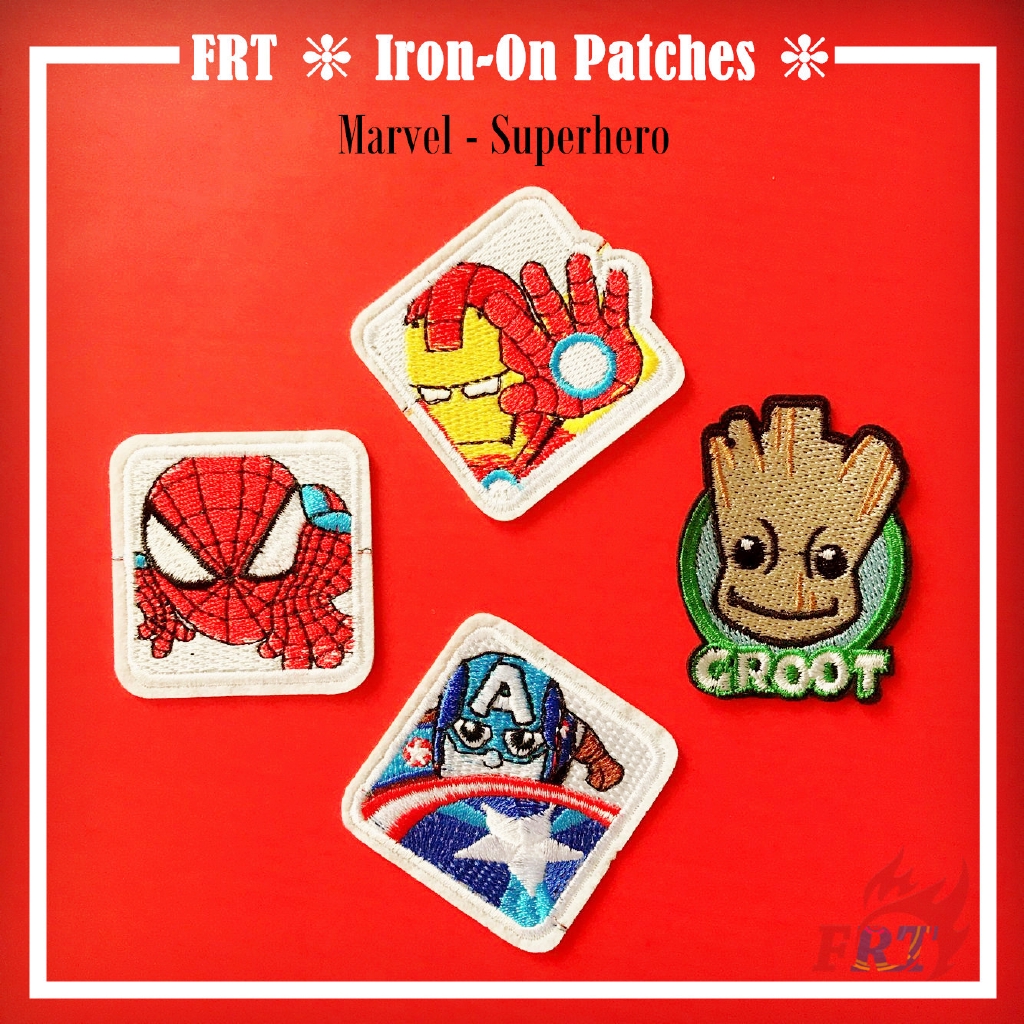 Miếng thêu trang trí quần áo bé hình anh hùng marvel DIY（☸ Marvel - Superhero Patch ☸）