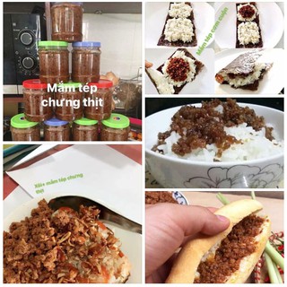 Mắm tép chưng thịt- Nhà làm