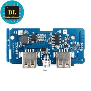 Mạch Sạc Dự Phòng 2 Cổng Ra USB DIY