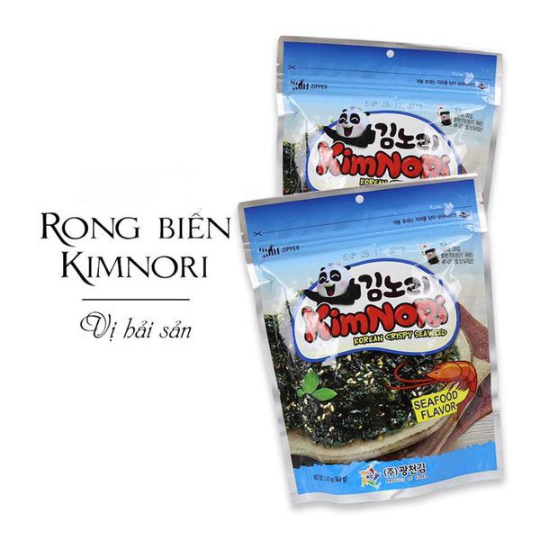 (3 vị) Rong biển ăn liền Kimnori gói 40gr