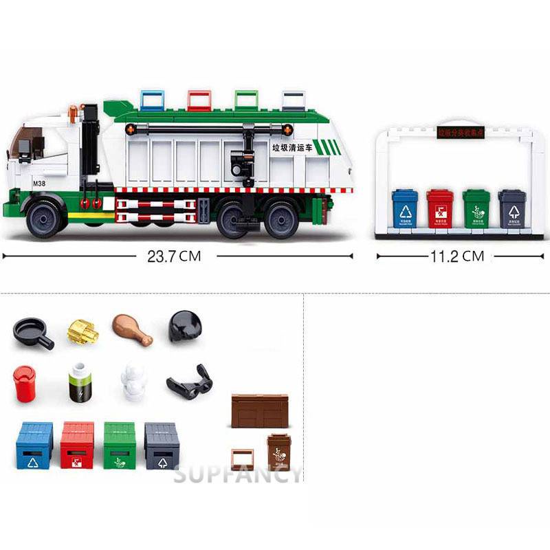 Bmz  Bộ Đồ Chơi Lắp Ráp lego Xe Tải 432 Thẻ Cho Trẻ Em