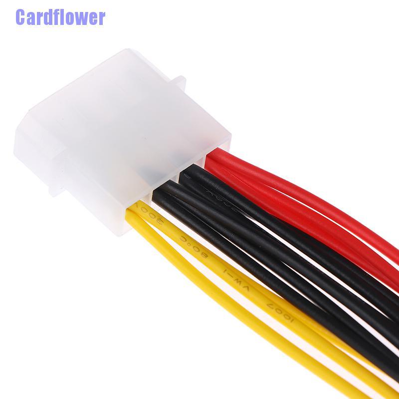 Cardflower  4 Pin IDE 1-to-3 Molex IDE Female Power Supply Splitter Exentsion Adapter Cable