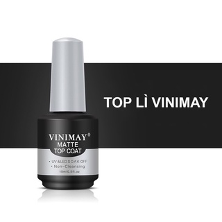 Sơn gel top lì Vinimay chính hãng - matte top chuyên dụng cho dân làm móng