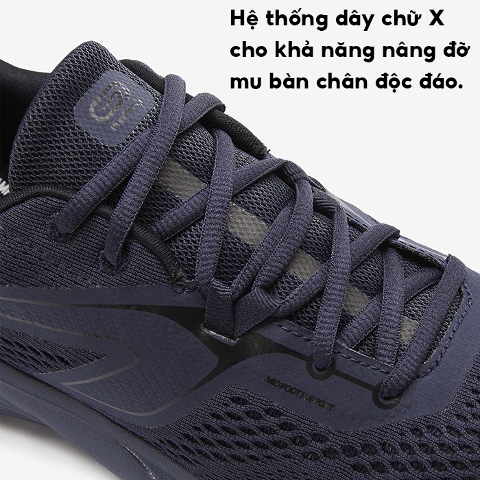 Giày chạy bộ thể thao nam DECATHLON giảm chấn - Dark Navy