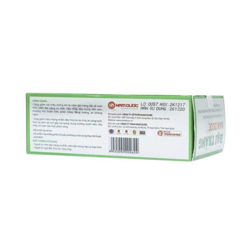 Viên Uống Hỗ Trợ Tiêu Hóa Đại Tràng Nam Dược - Hộp 30 viên