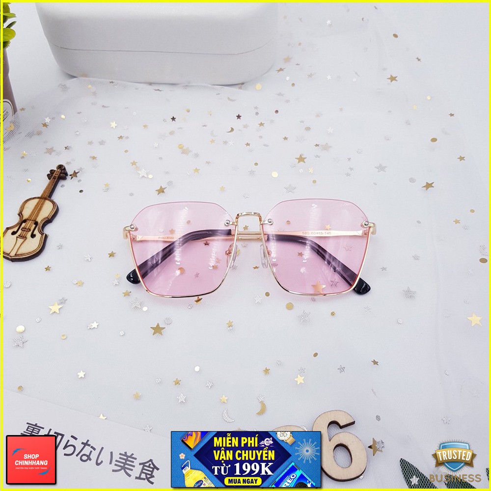 KÍNH MÁT NỮ XI ỐC 585 FORM NỬA GỌNG CAO CẤP AH986