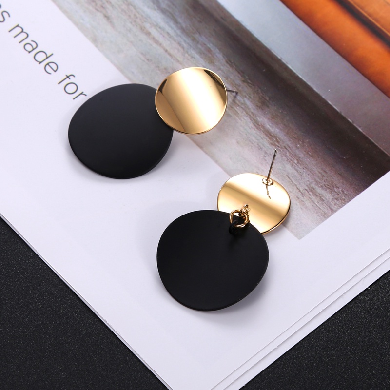 [Bán Chạy] Bông Tai Hình Tròn Lớn Phong Cách Hàn Quốc Thời Trang Cho Nữ