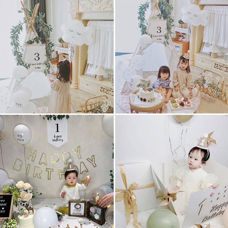 Mũ Sinh Nhật Trang Trí Tiệc Sinh Nhật Cho Bé Có Thể Điều Chỉnh Kích Cỡ