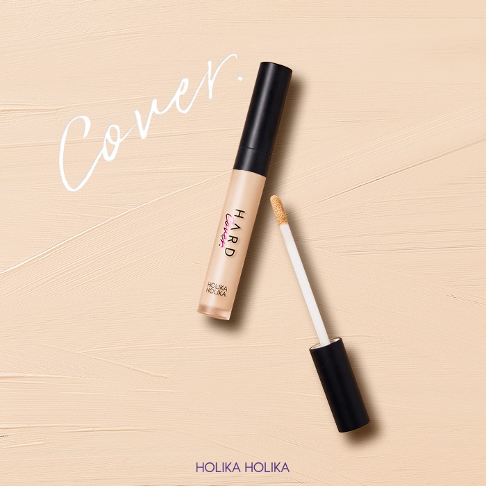 Kem che khuyết điểm Hàn Quốc Holika Holika Hard Cover Liquid Concealer SPF30, PA++ lâu trôi che phủ cao 7g