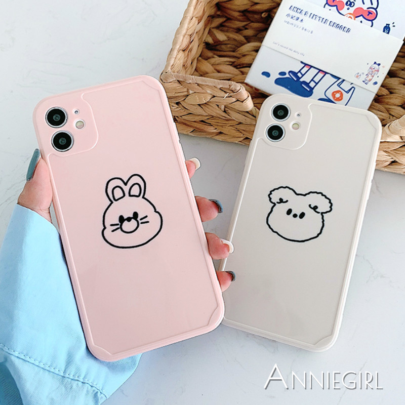 Ốp điện thoại silicon họa tiết mèo/thỏ đáng yêu chống sốc dành cho IPhone 11 Pro Max X Xs Max XR 8 7 Plus | BigBuy360 - bigbuy360.vn