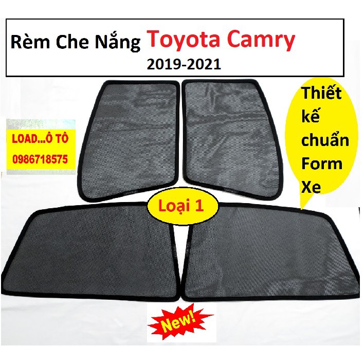 Rèm Che Nắng Toyota Camry 2022-2019 Load Ô Tô Nam Châm Hít