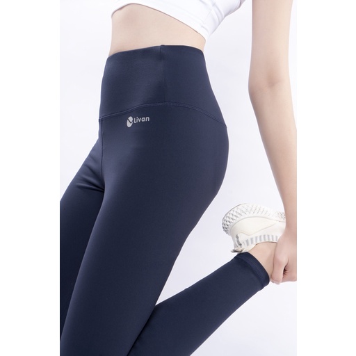 Quần Legging Tập Gym, Yoga Livan Sport Basic Cạp Cao Tôn Dáng