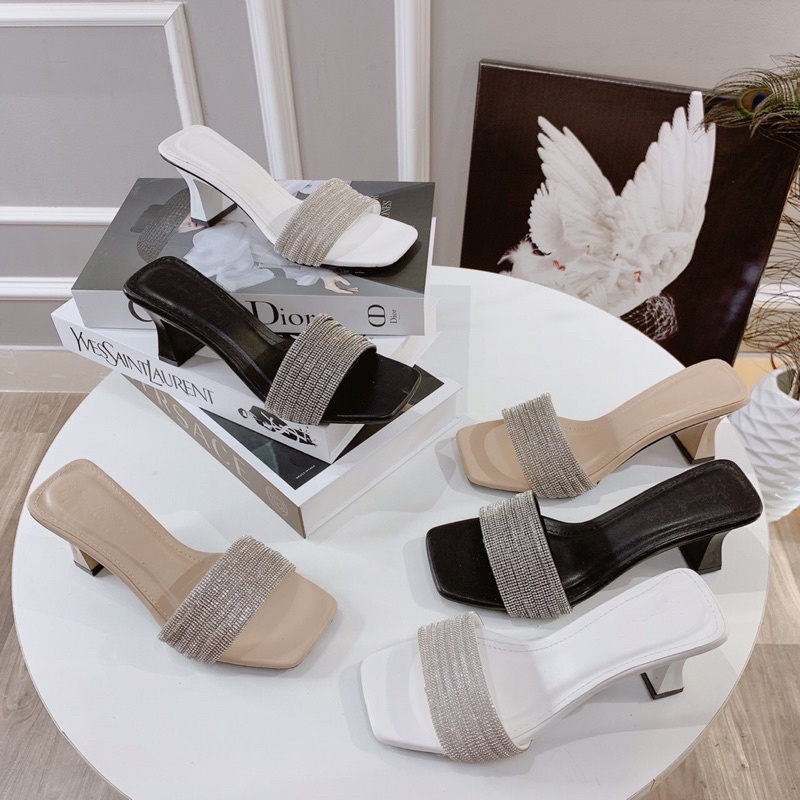 ❄️HÀNG CÓ SẴN❄️ Guốc quai đá gót 5cm