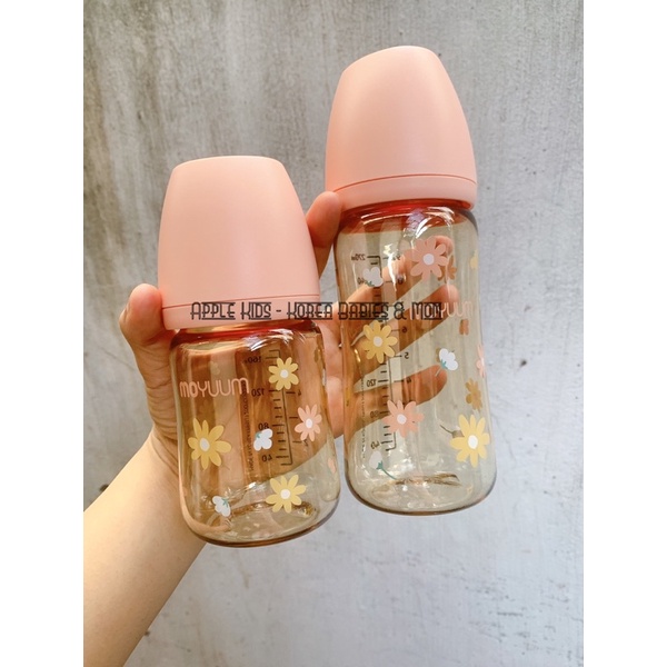 Bình sữa Moyuum nội địa Hàn Trơn và các phiên bản hoạ tiết 170/270ml