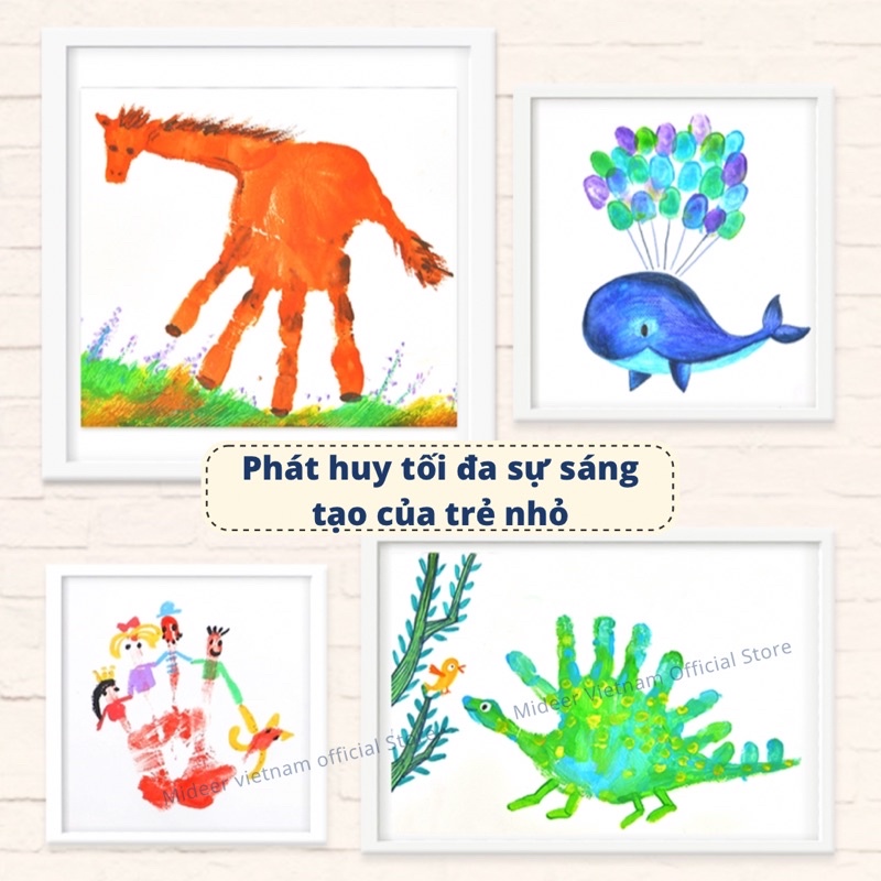 Bộ tô màu cho bé Mideer Finger Paint, Đồ chơi Sáng Tạo Cho Trẻ Em Từ 2,3,4,5,6 Tuổi