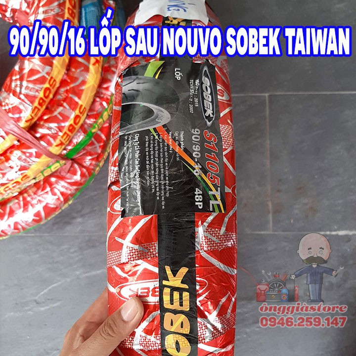 LỐP XE NOUVO SAU 90-90-16 SOBEK ĐÀI LOAN BH 12 THÁNG S1105