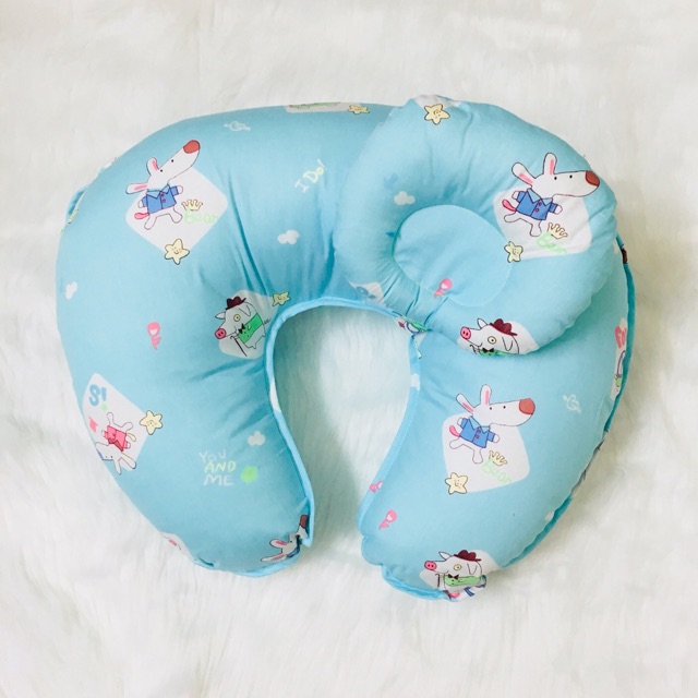 [ Chính Hãng ]-Gối hỗ trợ cho bé bú miracle baby ( gối chữ c )