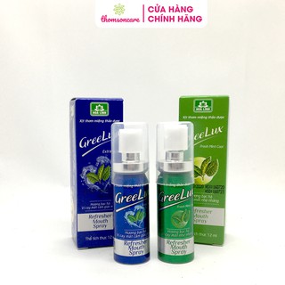 Xịt Thơm Miệng Greelux thảo dược vị cay mát