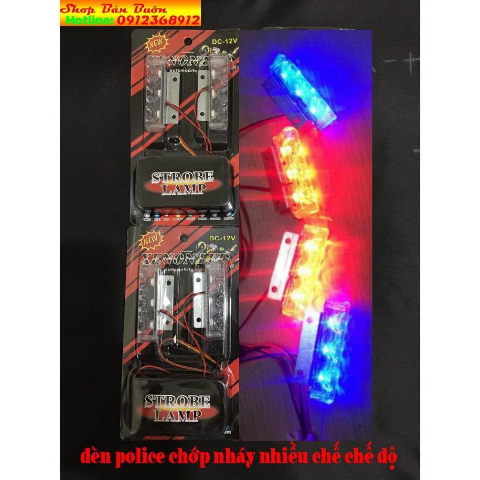 [HÀNG ĐẸP] -  🌴🌴🌴 Đèn led police chớp cảnh sát màu xanh đỏ giá 1 cặp 🌴🌴🌴