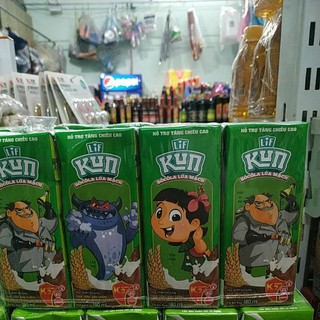 lốc 4 hộp sữa kun socola lúa mạch  to (180ml* 4hộp)
