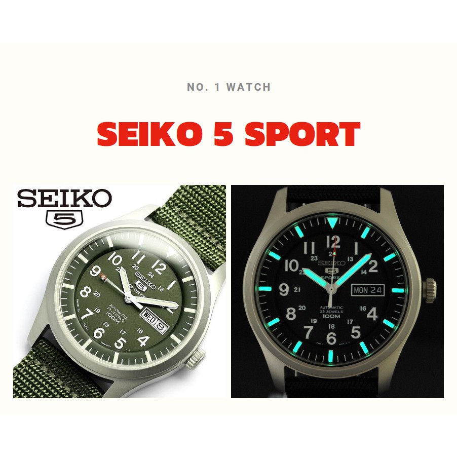 [HÀNG CHÍNH HÃNG] Đồng hồ nam Seiko 5 Sport quân đội