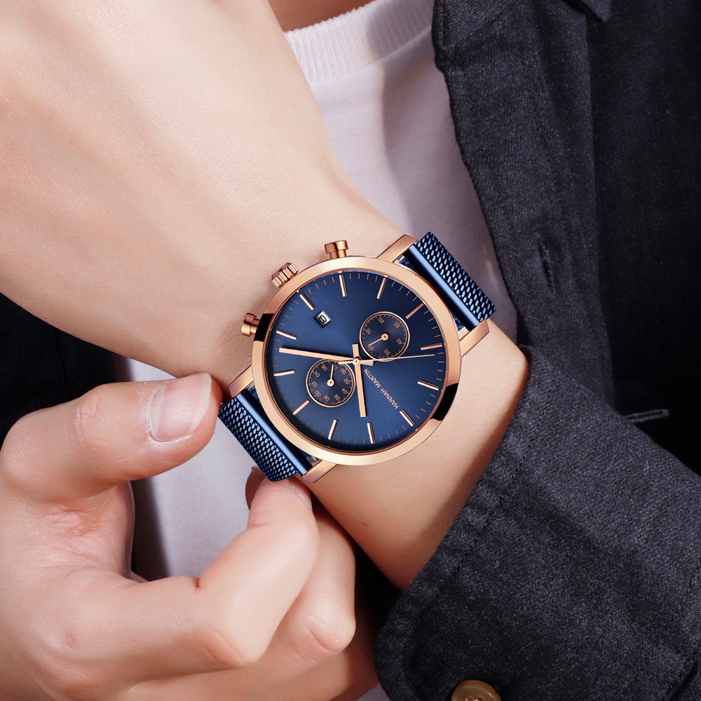 Đồng hồ nam Hannah Martin Quartz chính hãng - - Model HM-1092 - Chống nước tốt | BigBuy360 - bigbuy360.vn