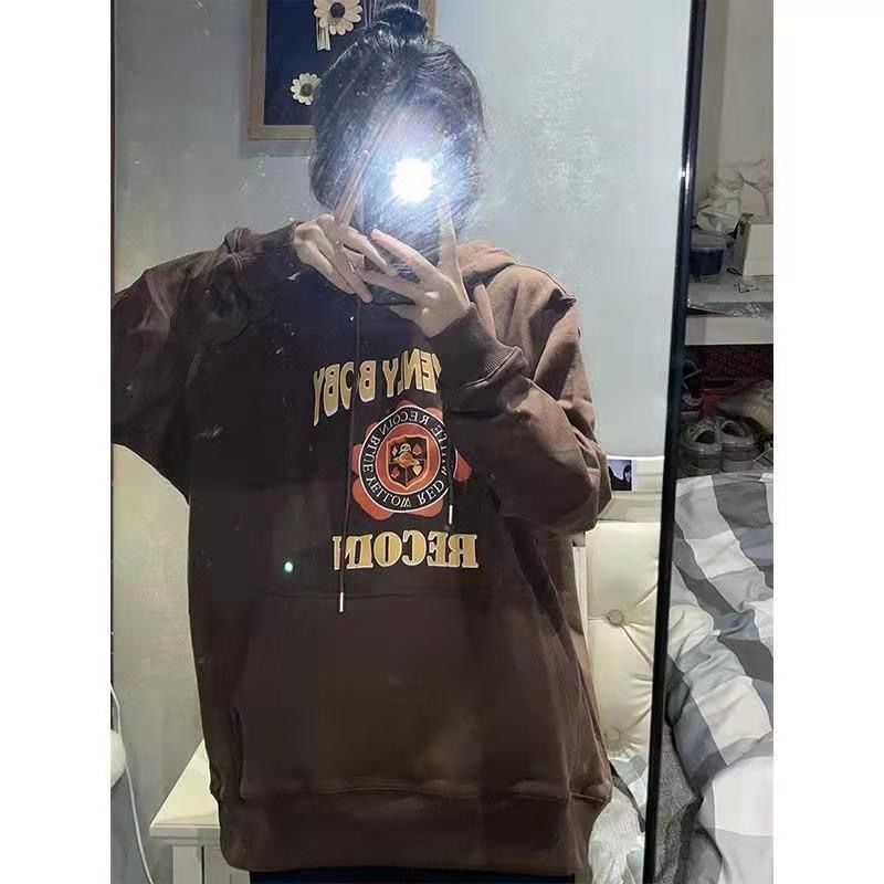 【Keroro】Áo hoodie màu nâu siêu tôn da | BigBuy360 - bigbuy360.vn