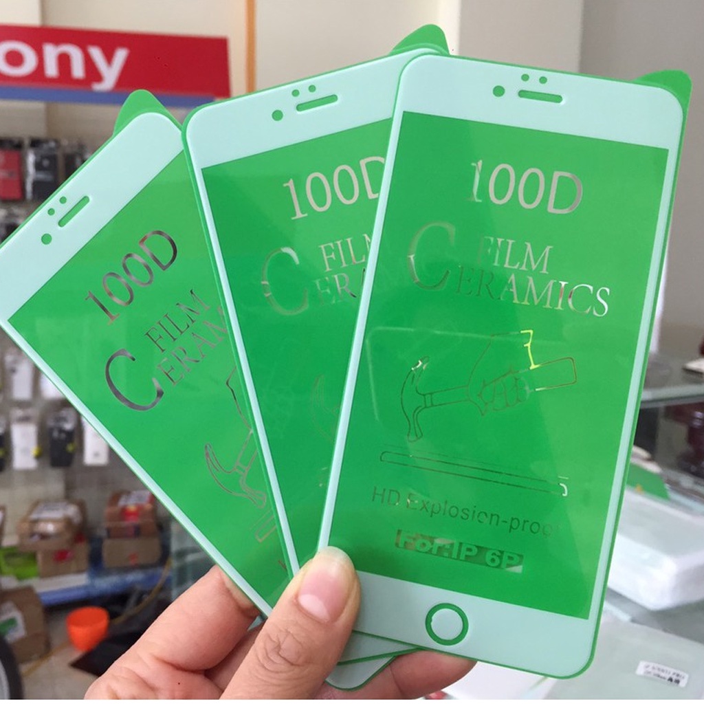 Miếng dán kính cường lực Iphone 5/5s/5se/6/6s/7/8/X/XS/XR/11/12/13 Plus Pro Max cường lực dẻo 100D - Samcase