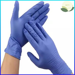 100 chiếc găng tay nitrile bảo hộ dùng một lần - hety miss