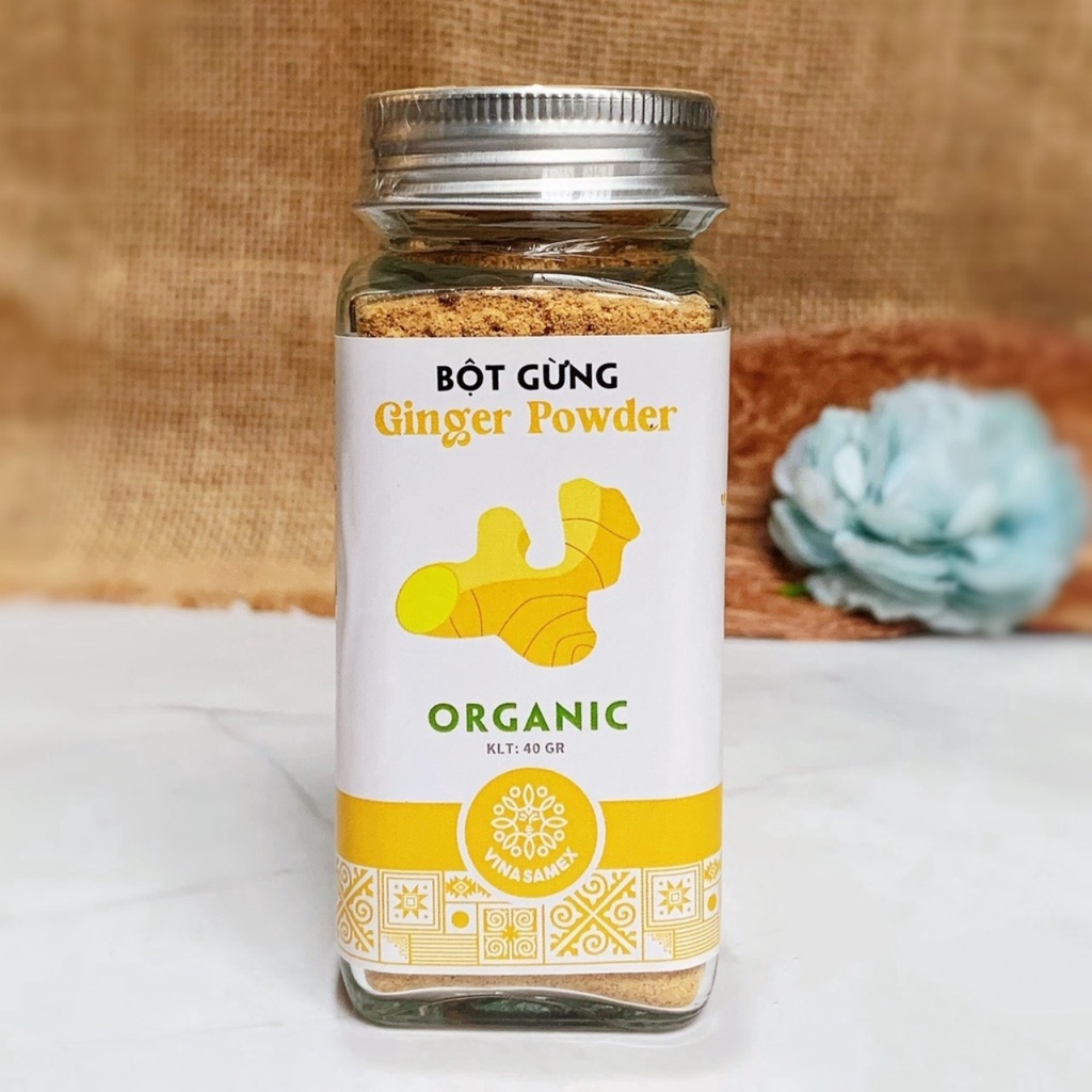 Bột tỏi, bột hành, bột quế hữu cơ Vinasamex 50g - Gia vị cho bé ăn dặm - Date 8/2023 - Sweet Baby House