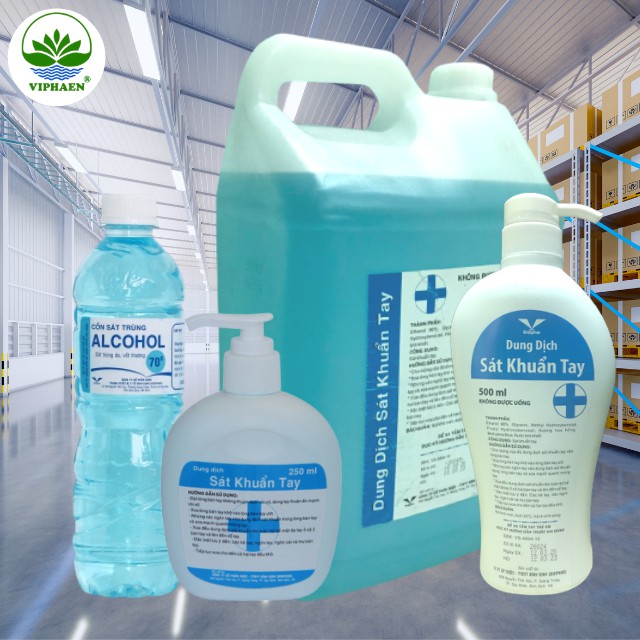 Dung dịch sát khuẩn tay Bidiphar can 10 lít, Cồn y tế sát khuẩn tay nhanh