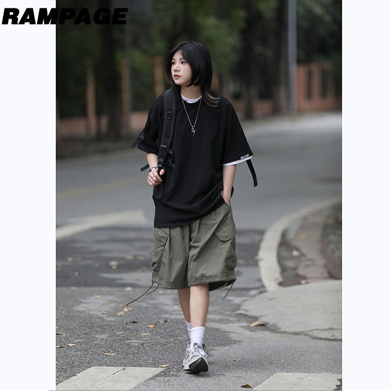 Quần Short Dây Rút Phong Cách retro Nhật Bản Cho Nam Và Nữ